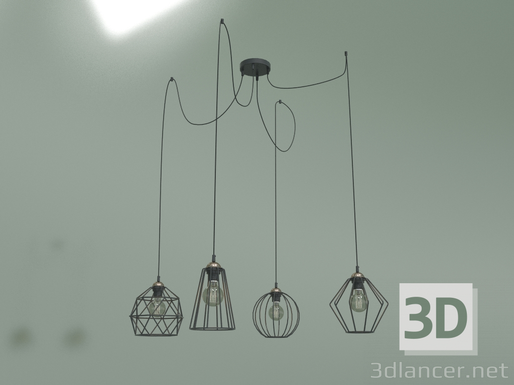 3d model Pendant lamp 1646 Galaxy 4 - preview