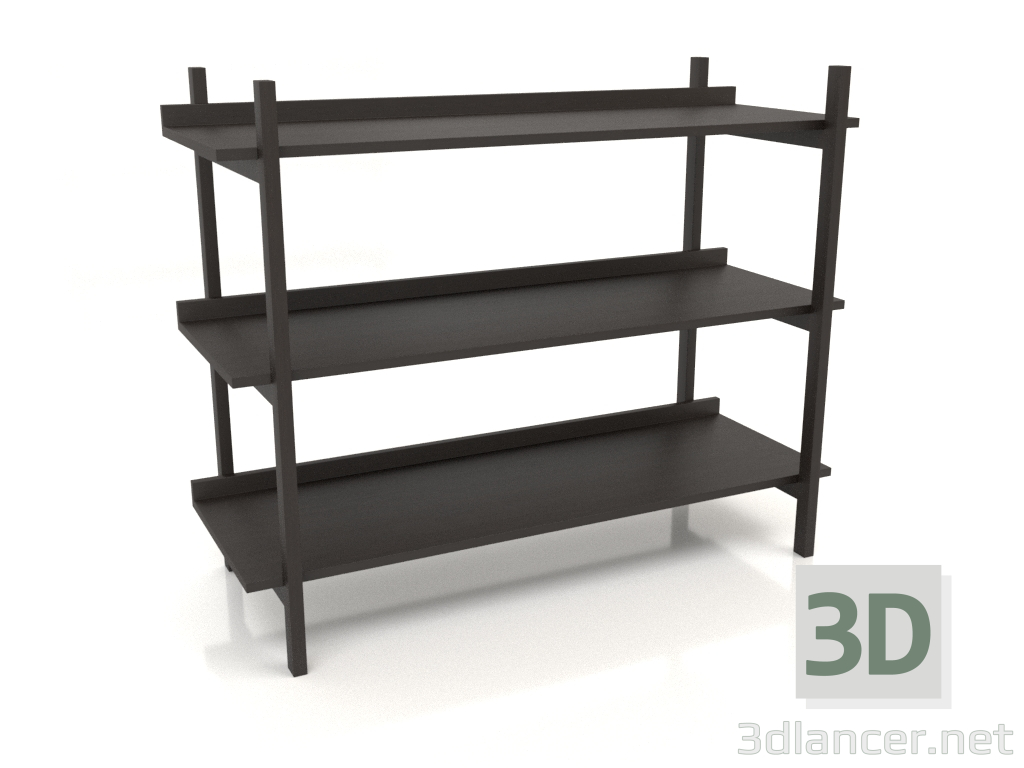 modello 3D Rack ST 02 (1000х400х800, legno marrone scuro) - anteprima