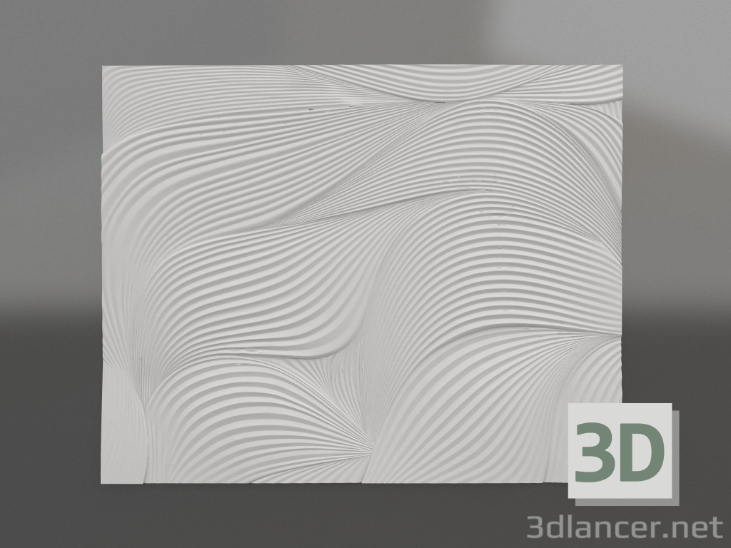 3D Modell Flachrelief Seide - Vorschau