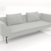 3D Modell 3-Sitzer-Sofa (Metallbeine) - Vorschau