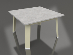 Square side table (Gold, DEKTON)