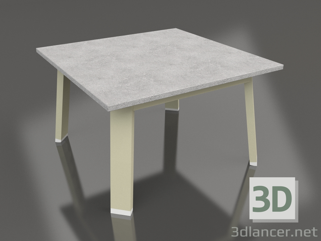 3d model Square side table (Gold, DEKTON) - preview