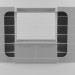 3d model Wall unit in the living room 3 - preview