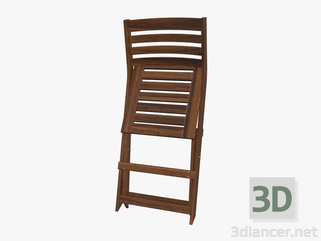 3d model Silla plegada - vista previa