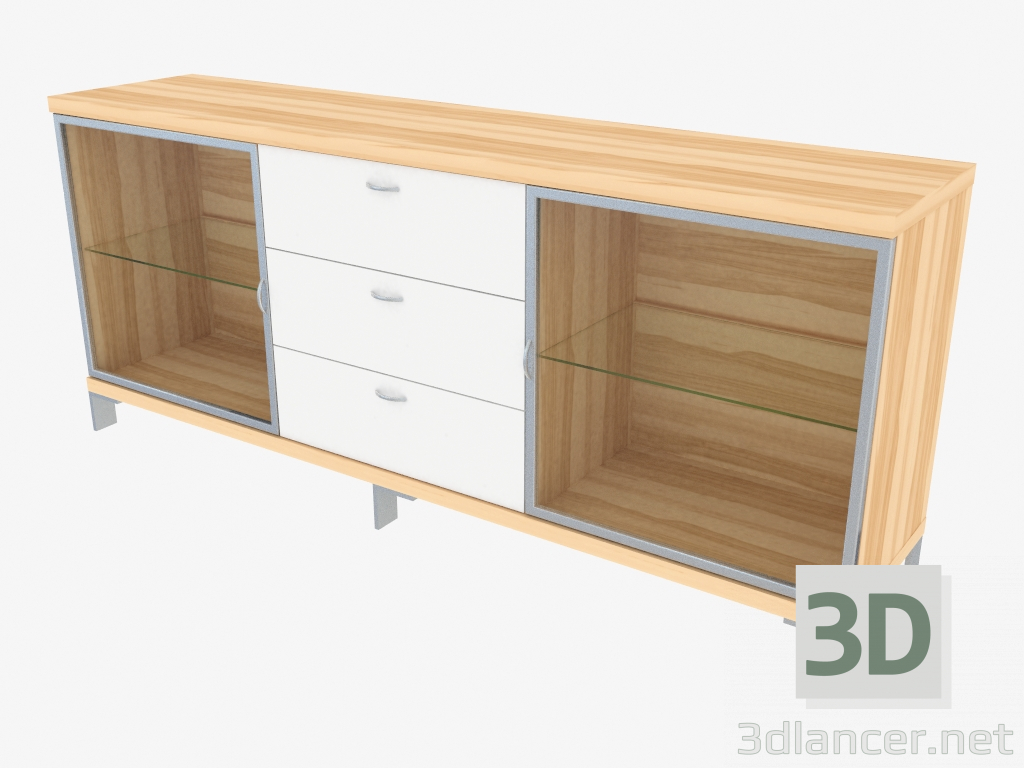 3d model Buffet de tres secciones (150-27-2) - vista previa