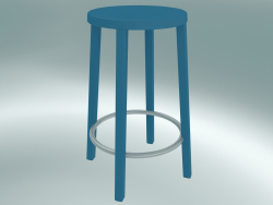 Tabouret Tabouret BLOCCO (8500-60 (63 cm), bleu cendré, aluminium sablé)