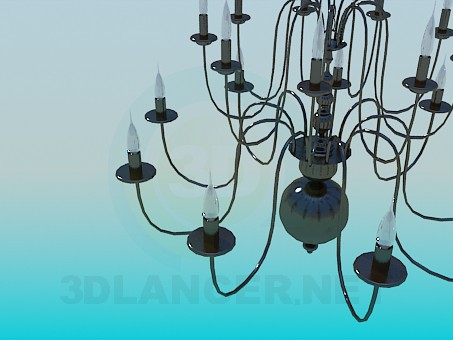 Modelo 3d Candelabro - preview