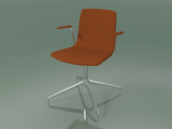 Silla 5908 (4 patas, con acolchado, giratorio, con reposabrazos)