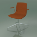 3d model Chair 5908 (4 legs, with padding, swivel, with armrests) - preview