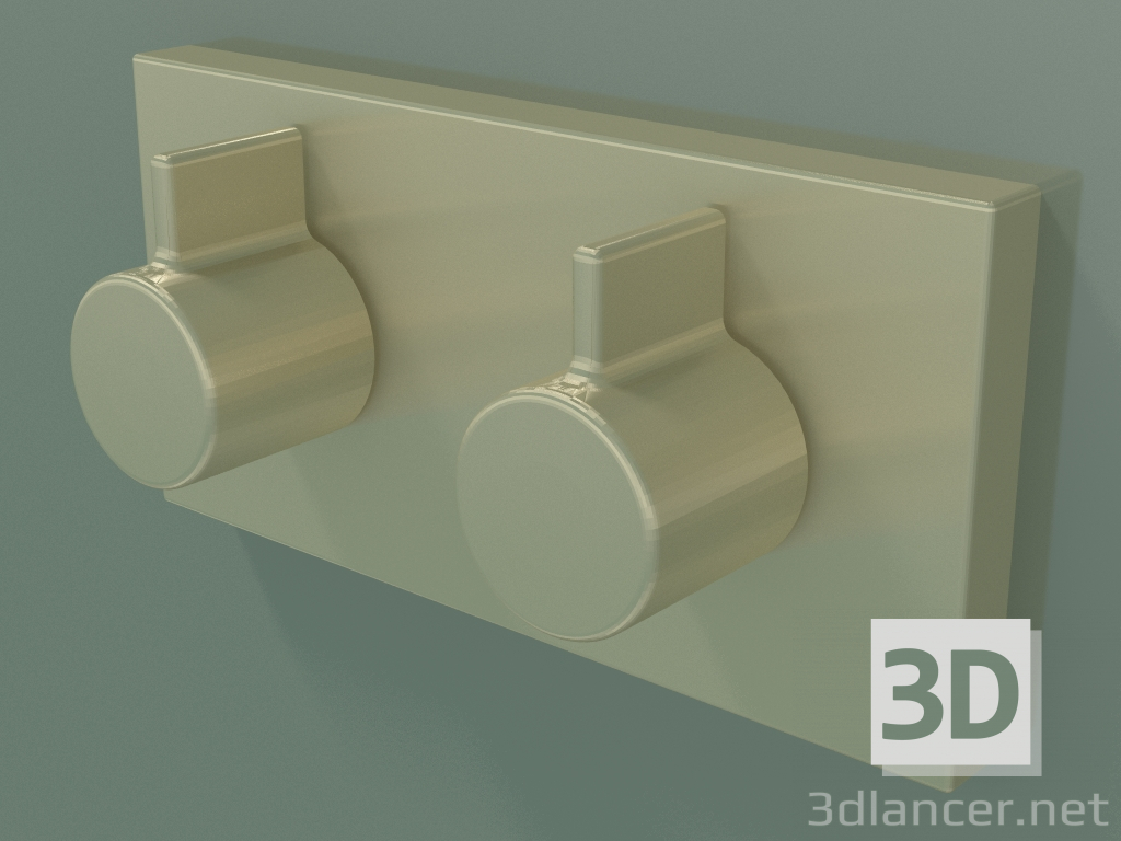 3d model Mezclador termostático de agua con regulador de caudal (36325985-28) - vista previa