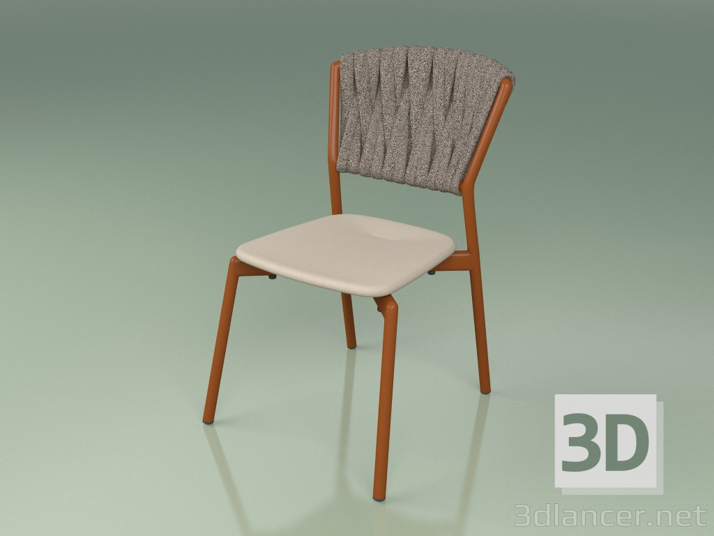 3d model Chair 220 (Metal Rust, Polyurethane Resin Mole, Padded Belt Gray-Sand) - preview