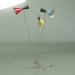 3d model Floor lamp Stilnovo Style 3 lamps (multi-colored) - preview