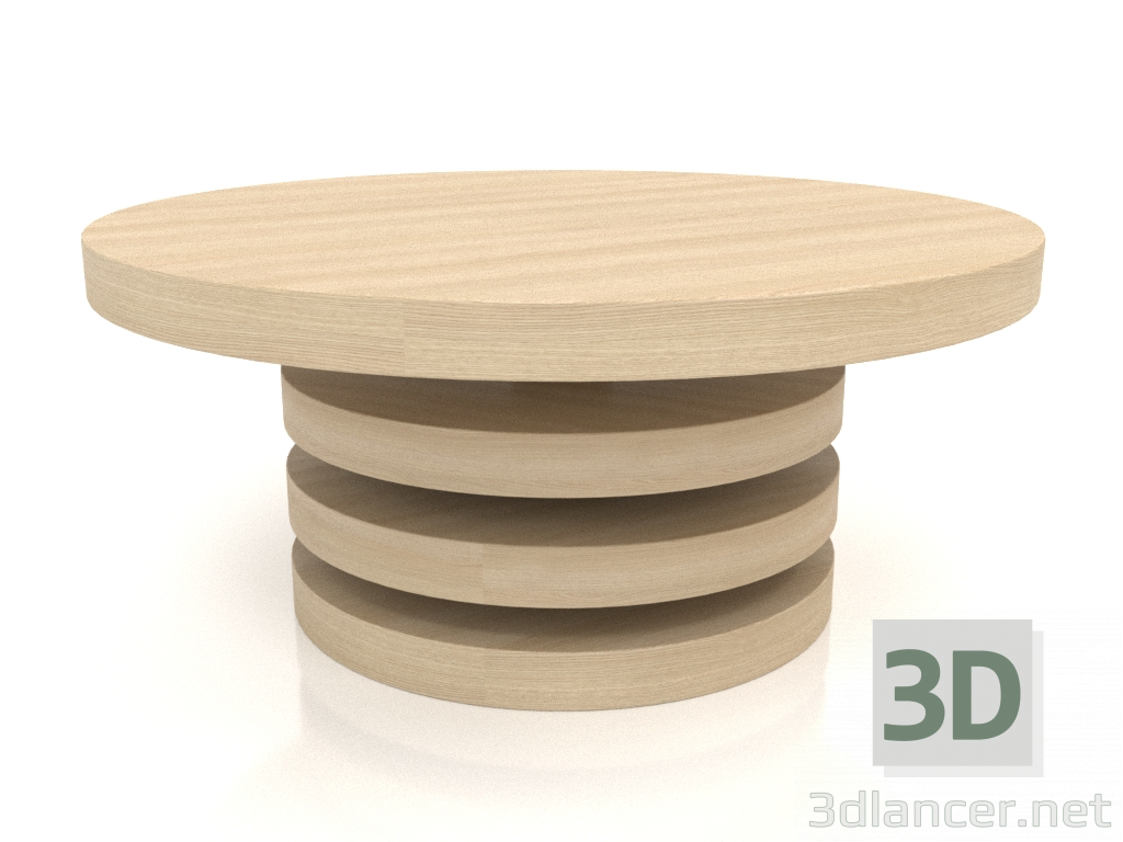 3d model Mesa de centro JT 04 (D=800x350, blanco madera) - vista previa