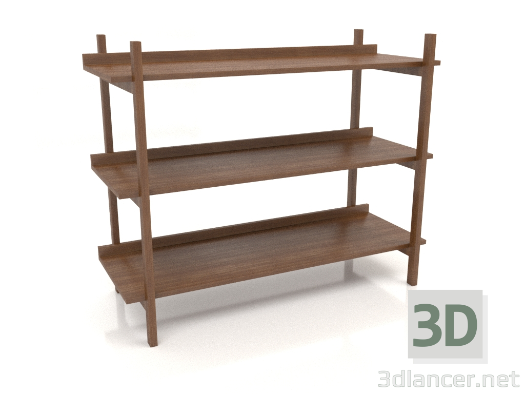 3d модель Стеллаж ST 02 (1000х400х800, wood brown light) – превью