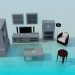 3d model Furniture for living rooms - preview