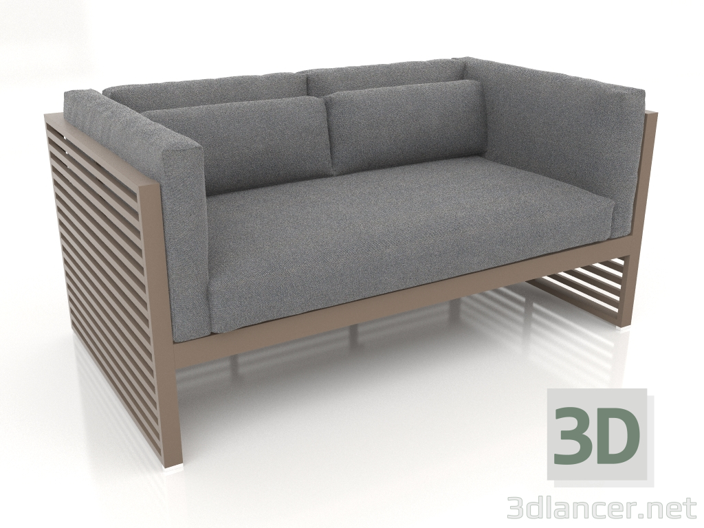 3D Modell 2-Sitzer-Sofa (Bronze) - Vorschau