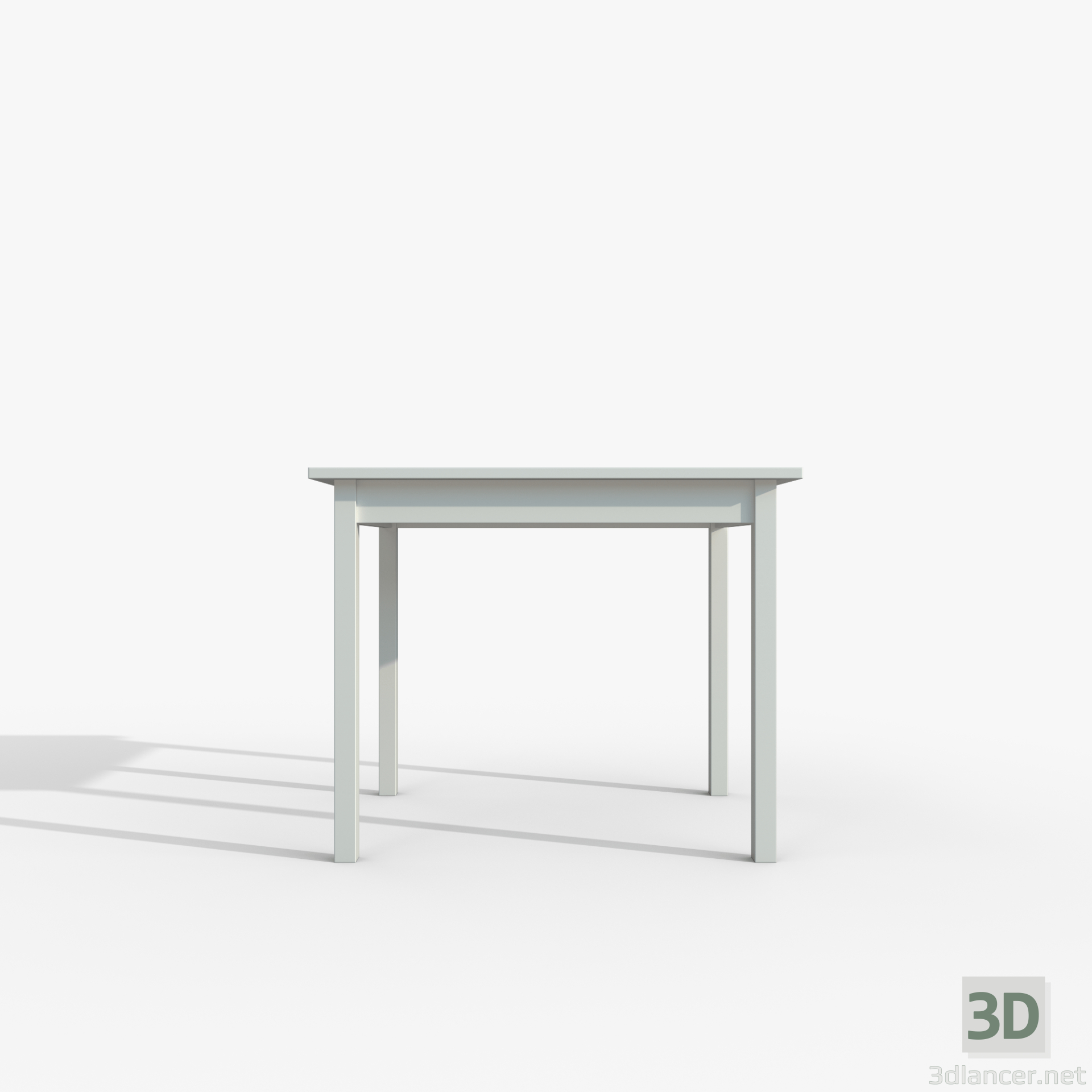 Mesa IKEA OLMSTAD 90x70 Blanco 3D modelo Compro - render