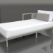 3d model Sofa module, section 2 left (Cement gray) - preview