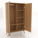 3d model Cabinet 4 1000x450x1650 mm (open, natural oak) - preview