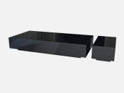 Mesa de centro rectangular con dos secciones jóvenes Z02