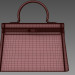 modello 3D di Borsa Kelly 35 Etoupe comprare - rendering