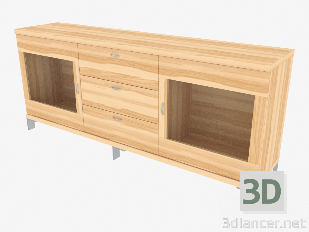 3d model Buffet de tres secciones (150-27-3) - vista previa