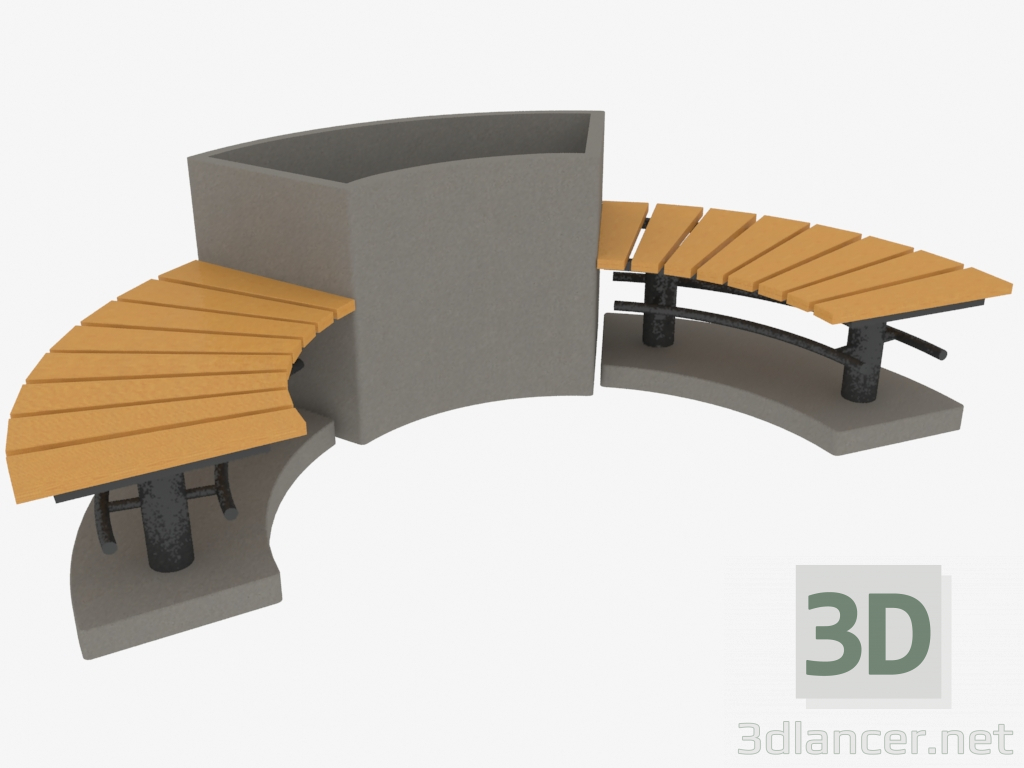 3d модель Лавка (11007) – превью