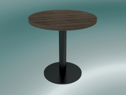 Mesa de centro Nærvær (NA11, Ø42cm, H 42cm, Roble aceitado ahumado)