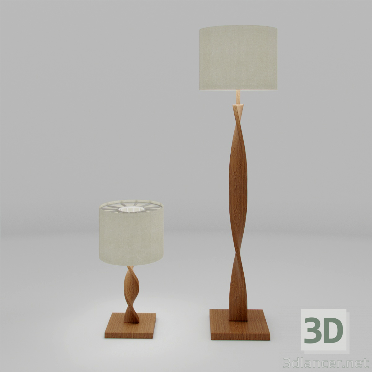 3d model Lámparas vint - vista previa