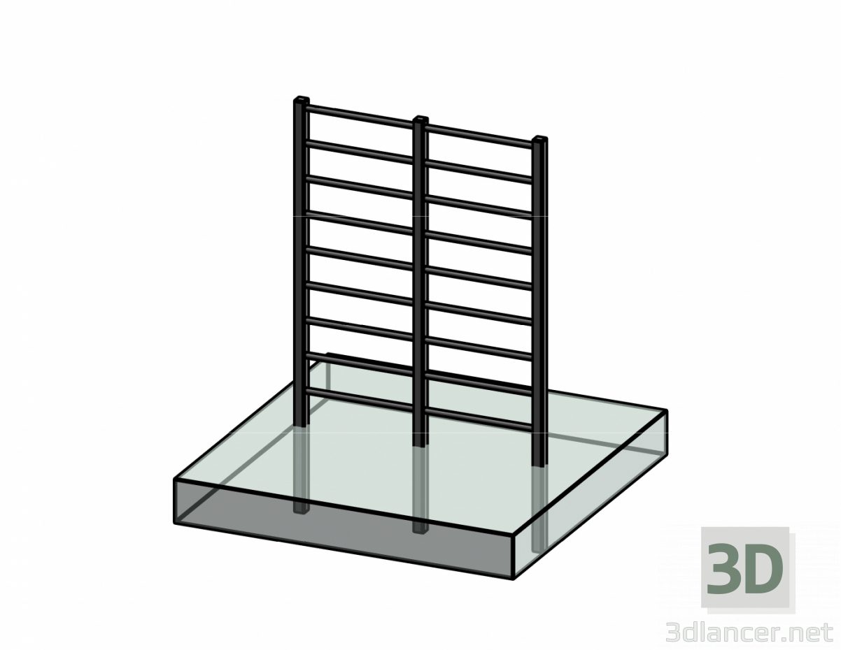 3D Modell Schwedische wall_1 - Vorschau