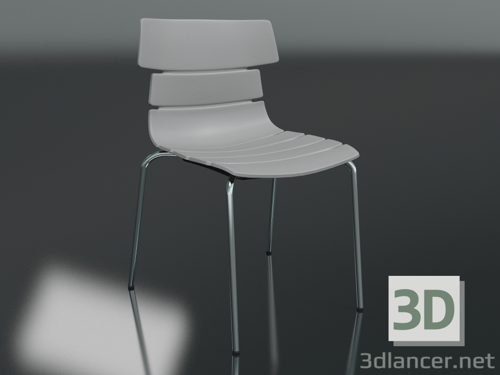 3d model Silla de descanso (gris) - vista previa