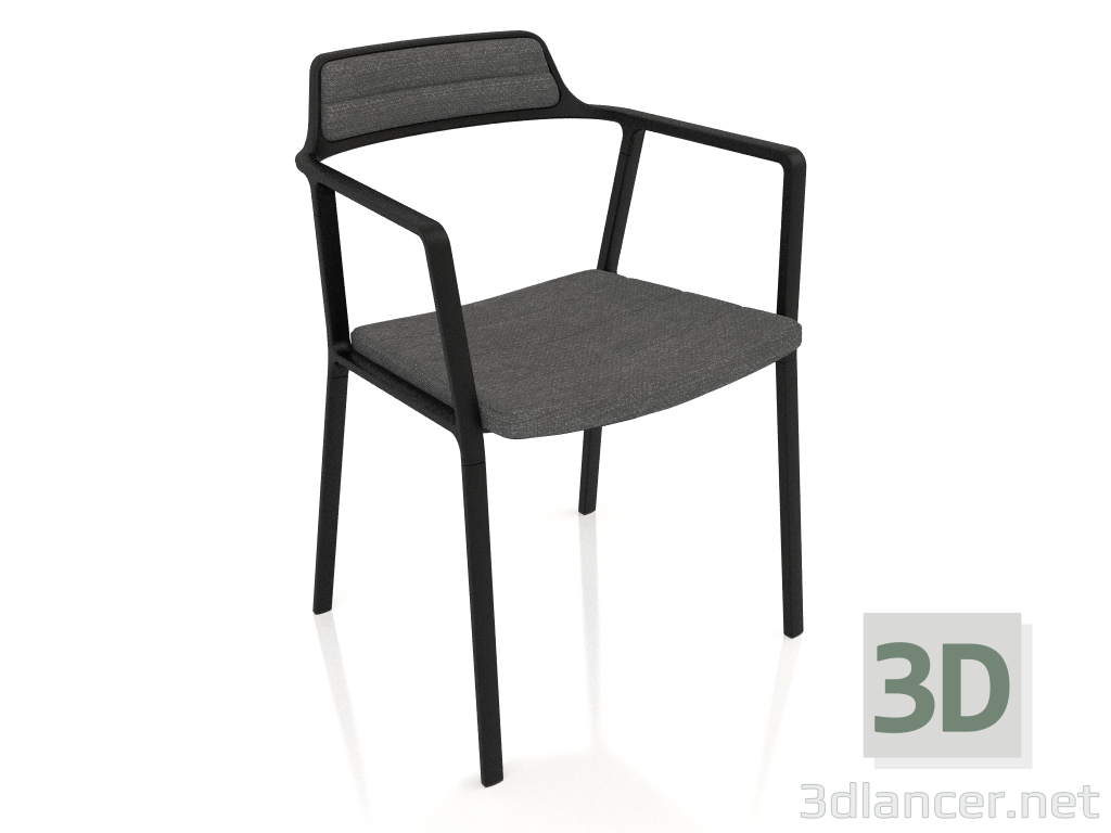 3d model Chair VIPP451 (dark gray wool) - preview