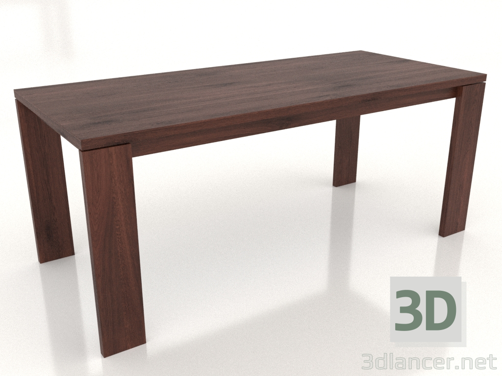 modèle 3D Table à manger BLANK 1800x800x750 mm (chêne tabac) - preview