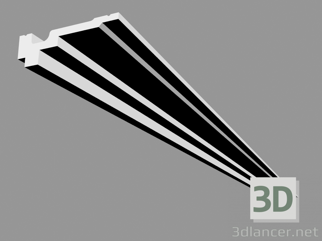 modèle 3D Corniche C355 (200 x 3,5 x 11,1 cm) - preview