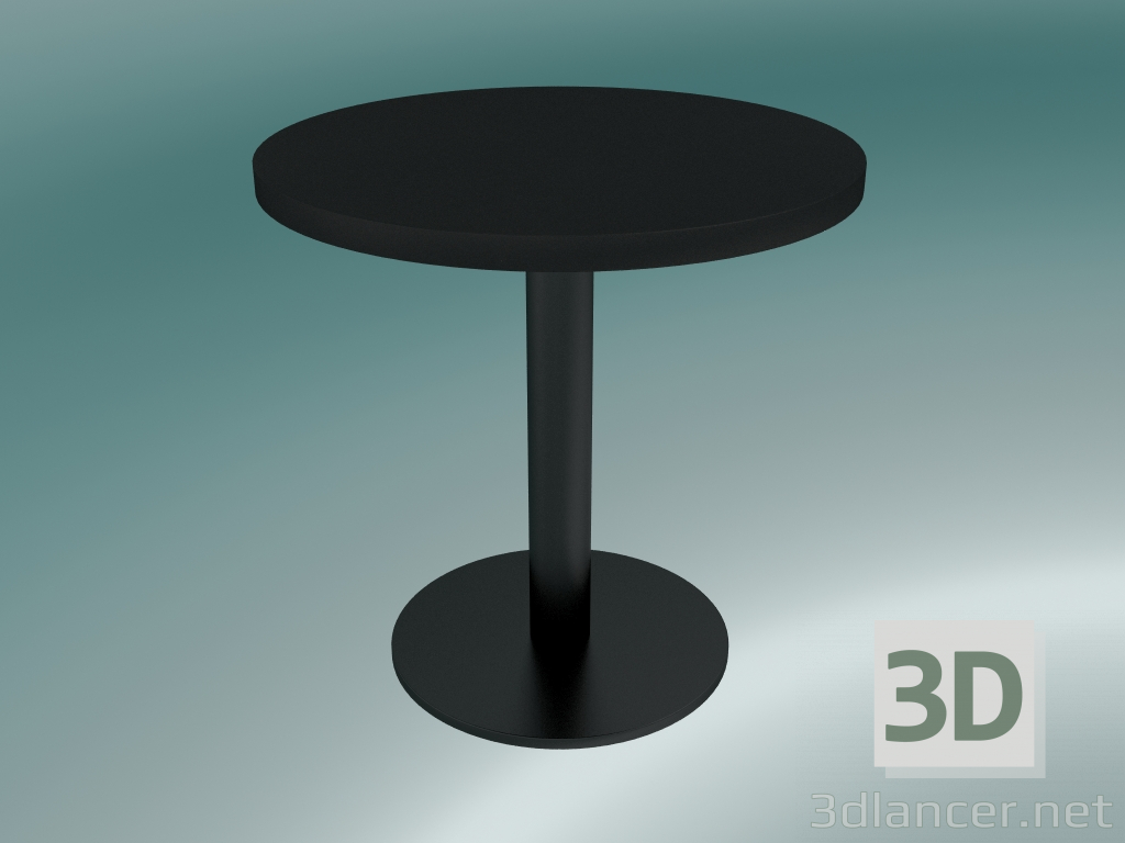 3d model Mesa de centro Nærvær (NA11, Ø42cm, H 42cm, laminado negro Fenix) - vista previa