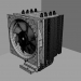 3d CPU cooling - CPU cooling model buy - render