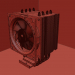 3d CPU cooling - CPU cooling model buy - render