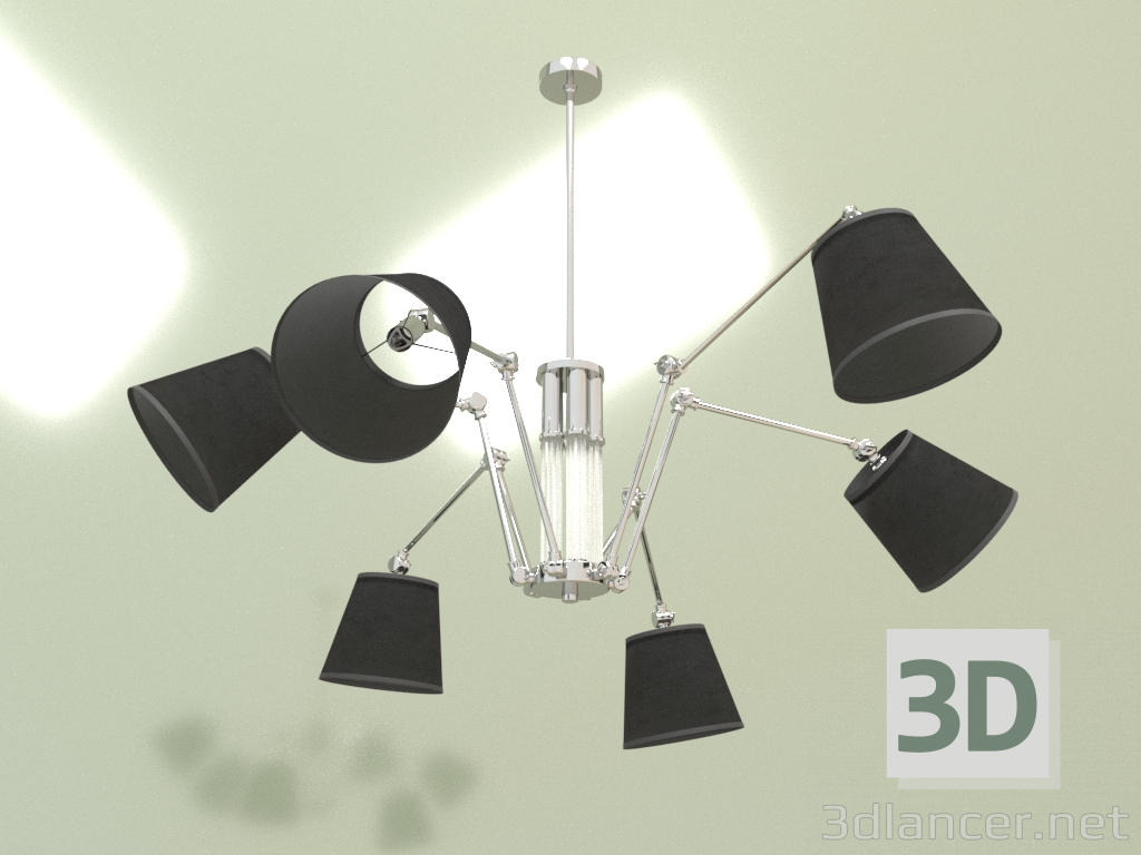 modello 3D Lampadario TADEA TAD-ZW-6 (BNA) - anteprima