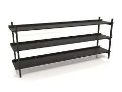 Rack ST 02 (1900x400x800, madeira preta)