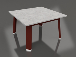 Table d'appoint carrée (Vin rouge, DEKTON)