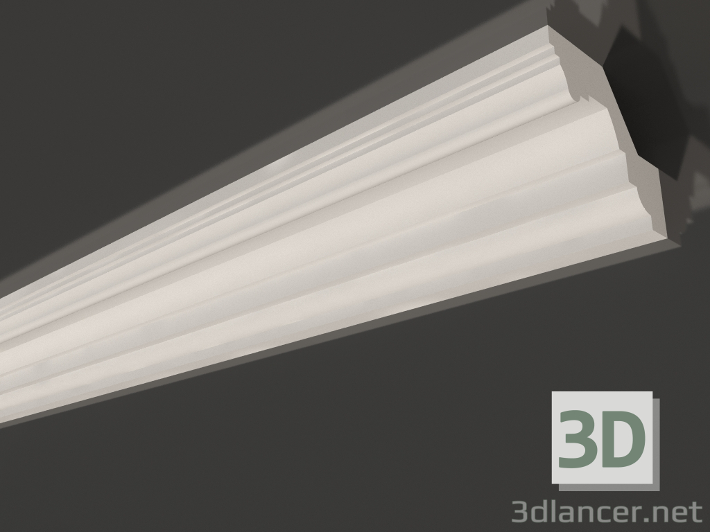 modèle 3D Corniche de plafond en plâtre lisse KG 004 5 (40x50) - preview