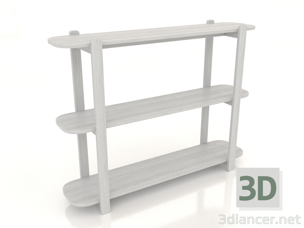 modello 3D Mensola 1200 mm (bianco RAL 9010) - anteprima