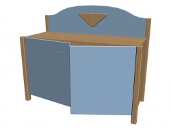 Commode avec façades 63kt03 + 63FS03L + 63FS03R