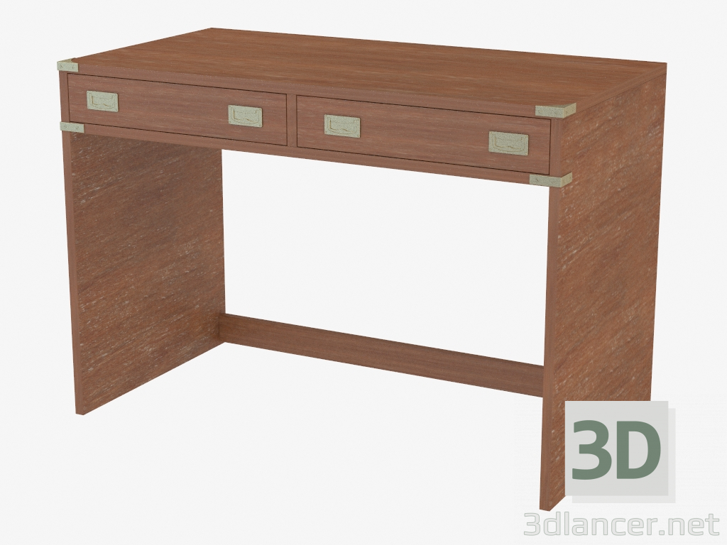 3d model Writing-table with two drawers - preview