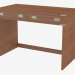 3d model Writing-table with two drawers - preview