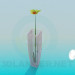 3D Modell Blume in vase - Vorschau