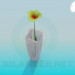 3D Modell Blume in vase - Vorschau