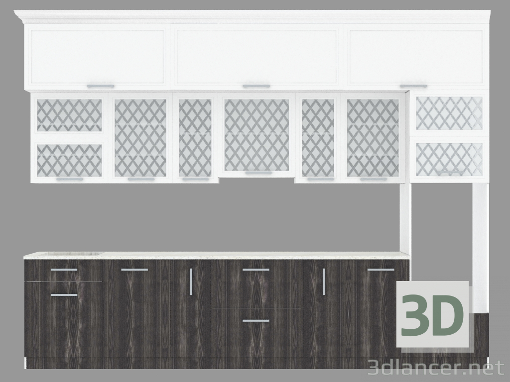 3d model cocina directa - vista previa