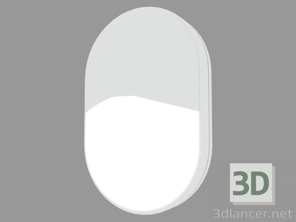 3D Modell Wandleuchte MEGAVEDO OVAL MIT VISIER AB (S6789) - Vorschau