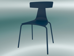 Стілець стекіруемие REMO plastic chair (1417-20, plastic green blue, green blue)